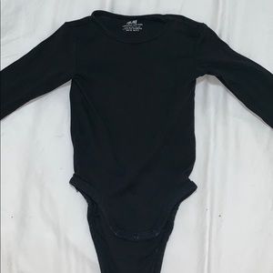 Black long sleeve onesie from H&M
